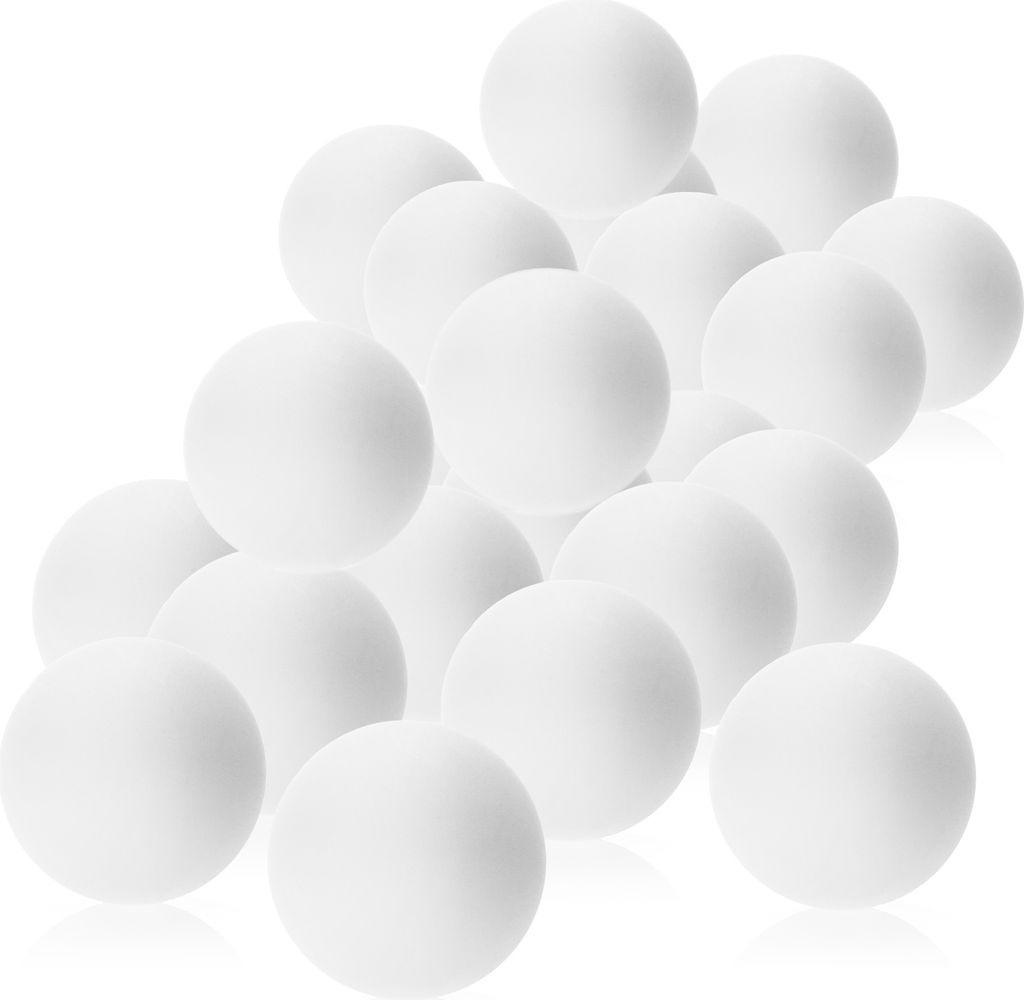 COM-FOUR 24x Tischtennis-Ball aus ABS - weiße Tischtennisbälle in Standardgröße - Spielbälle für Ping-Pong, Beer-Pong & Table-Tennis, 40mm ...