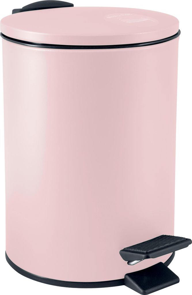 Spirella Vuilnisemmer Cannes - lichtroze - 3 liter - metaal Productafbeelding 