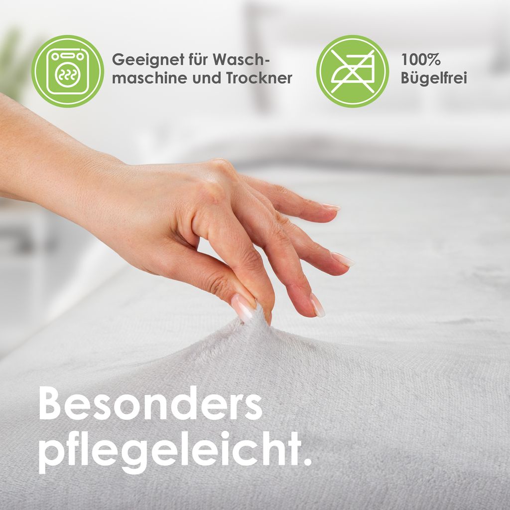 heimtexland ® Luxus Spannbettlaken Cashmere Touch Soft Produktbild 4