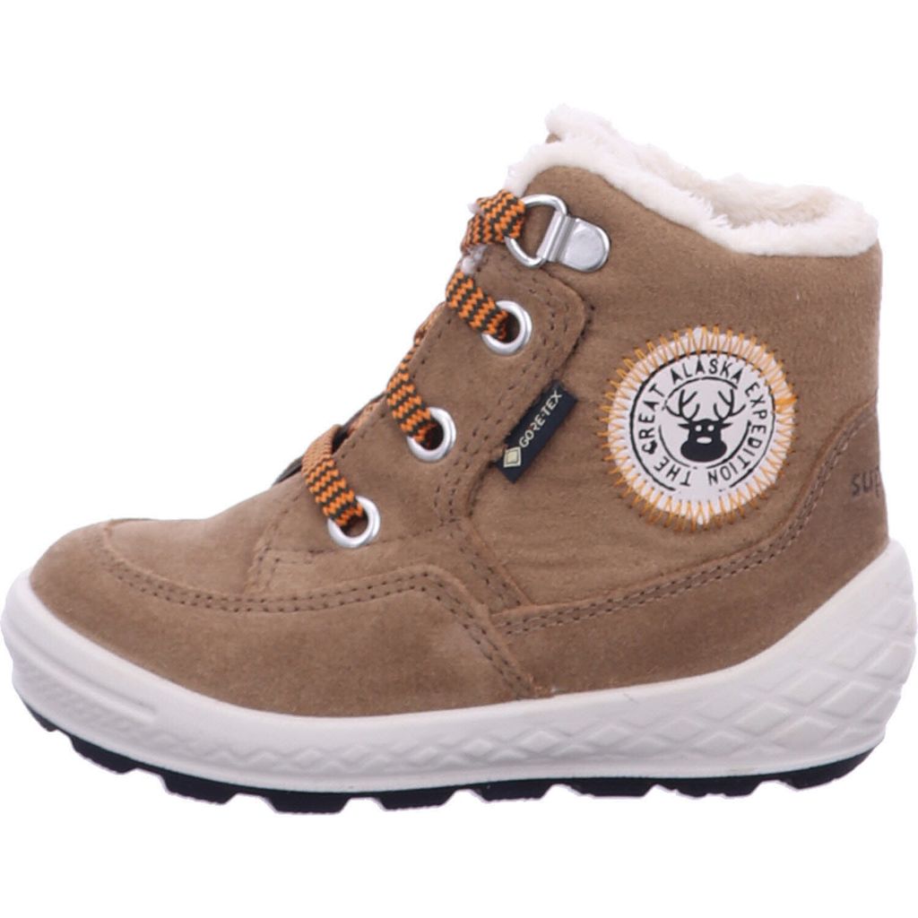 Superfit Groovy 2.0 Warm gefütterte Gore-Tex, Stivali da Neve, Beige 4000, 21 EU Larga