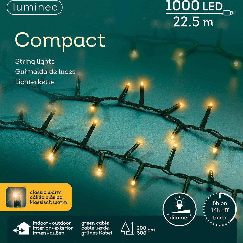 Kaemingk Lumineo Guirlande lumineuse Compact 1000 LED Image du produit 