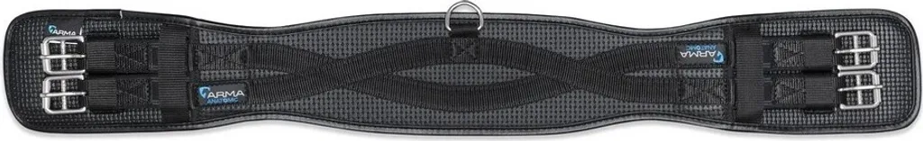 Sangle de dressage élastique Shires ER1086 noire pour selle bas