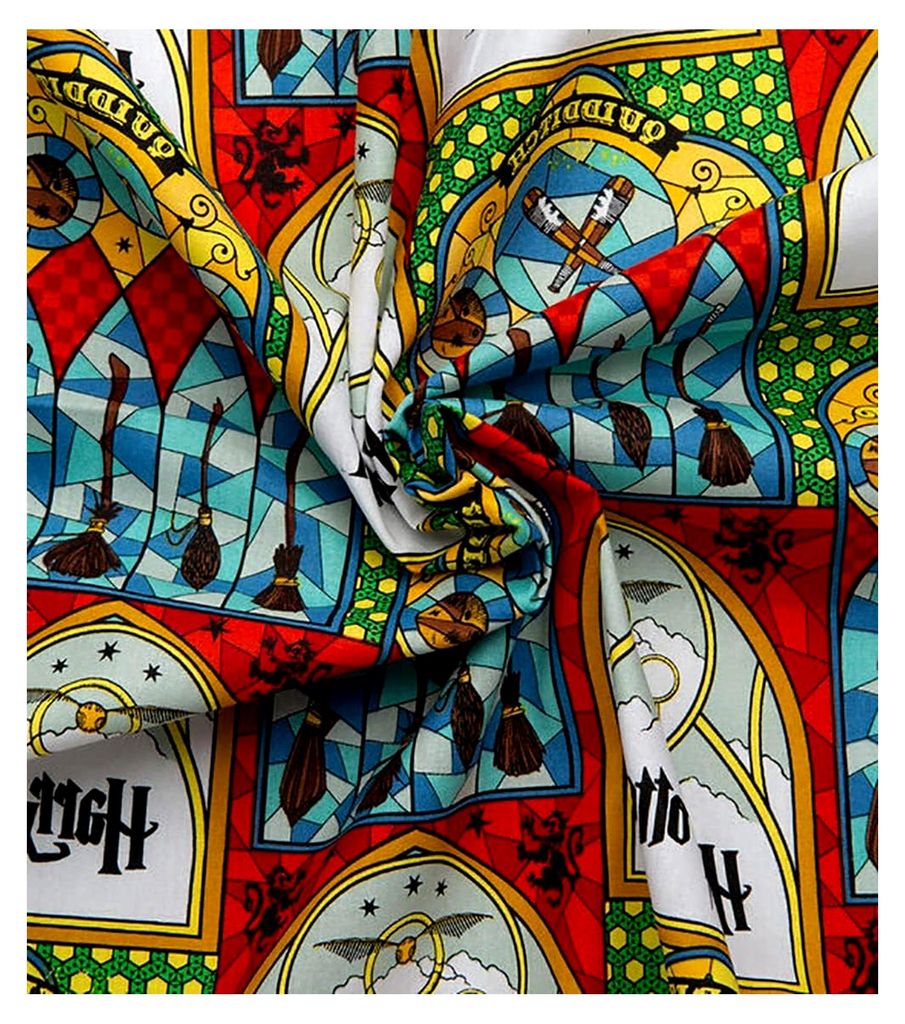 Harry Potter Stoff – Besenstäbchen aus Buntglas – Verkauf in 0,5 Meter