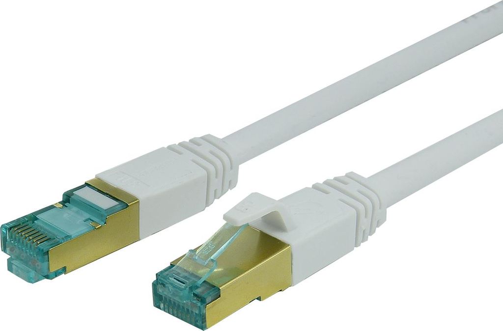 ProfiPatch LAN Kabel Cat8 S/FTP RJ45 Premium Patchkabel 40GB 2000MHz LSZH Ethernet Netzwerkkabel weiß 10m