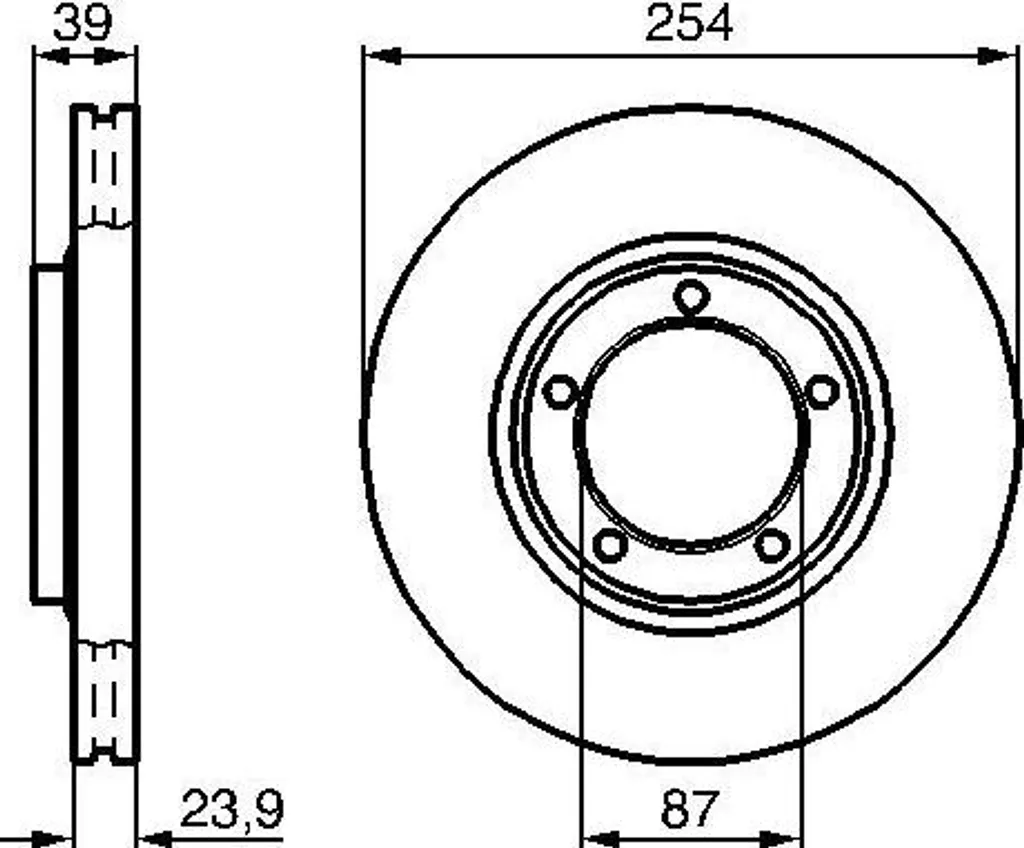 Freinage sûr pour Mitsubishi L300 L400 avec le disque Bosch MB895464