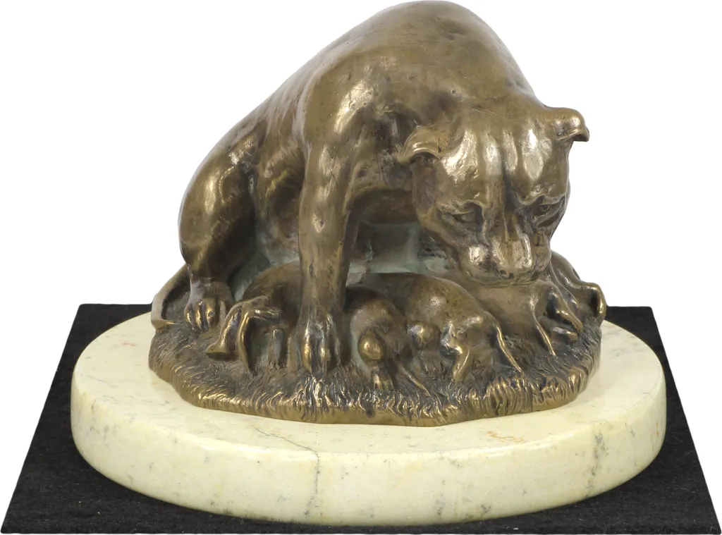 Figurine de Chien Staffordshire Bull Terrier - Sculpture Déco Art-Dog