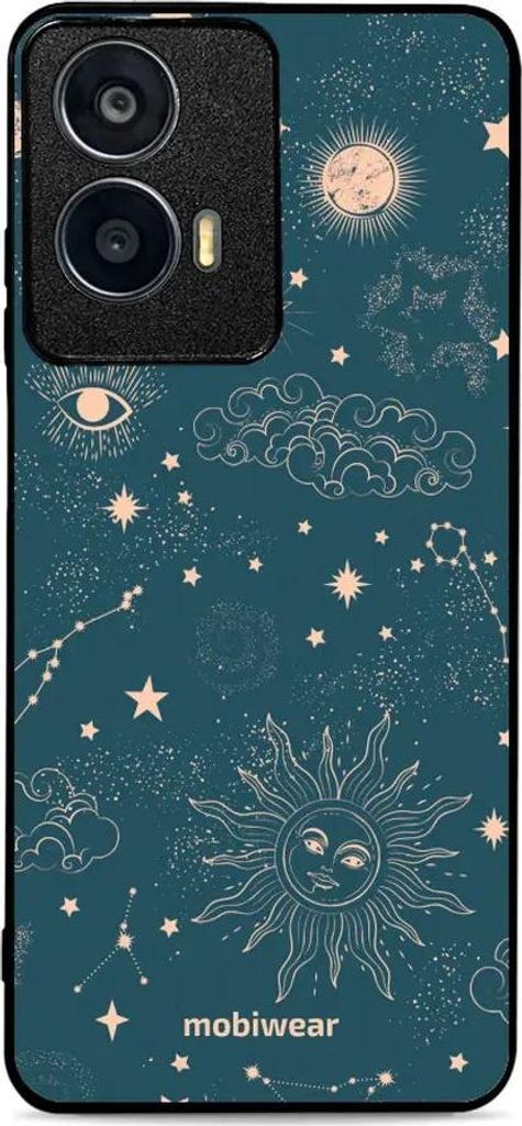 Handyhülle für Motorola Moto E14, Mobiwear Glossy Case, Astraler Staub