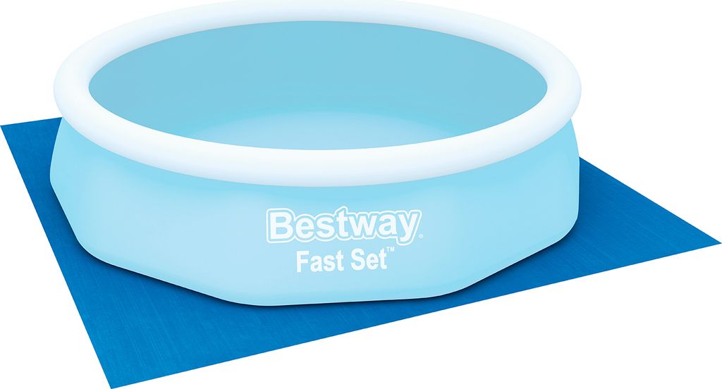 Bestway PE- Bodenplane 335 x 335 cm, blau, quadratisch