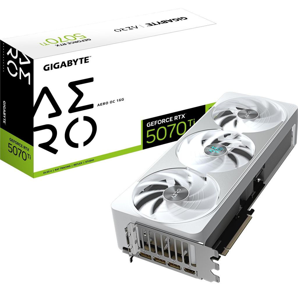 Gigabyte RTX5070 TI AERO OC        16GB GDDR7 HDMI 3xDP Obrázok produktu 