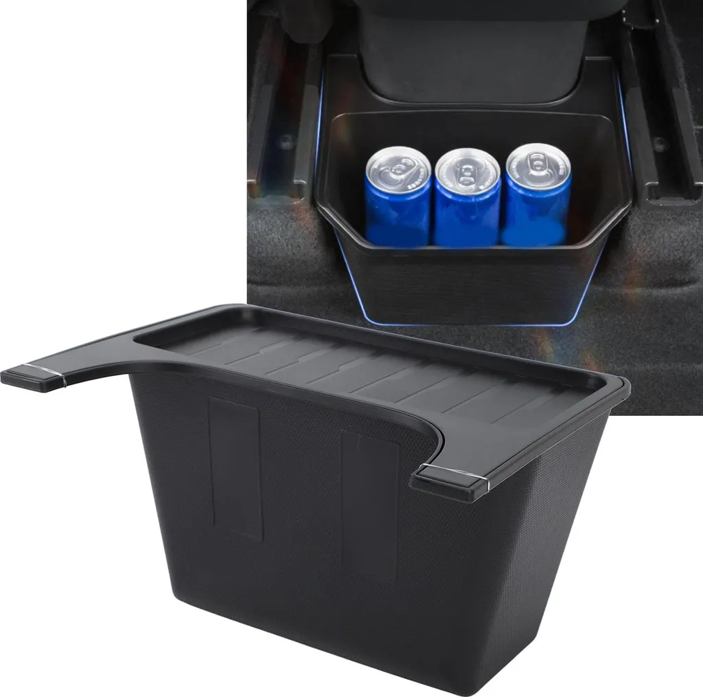 Boîte de rangement Model Y : Couvercle antidérapant et ABS haute qualité