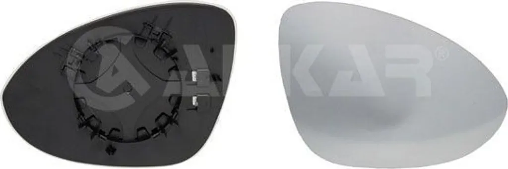 Verre de Rétroviseur ALKAR 6432821 Asphérique Droit Cayenne (9Y)