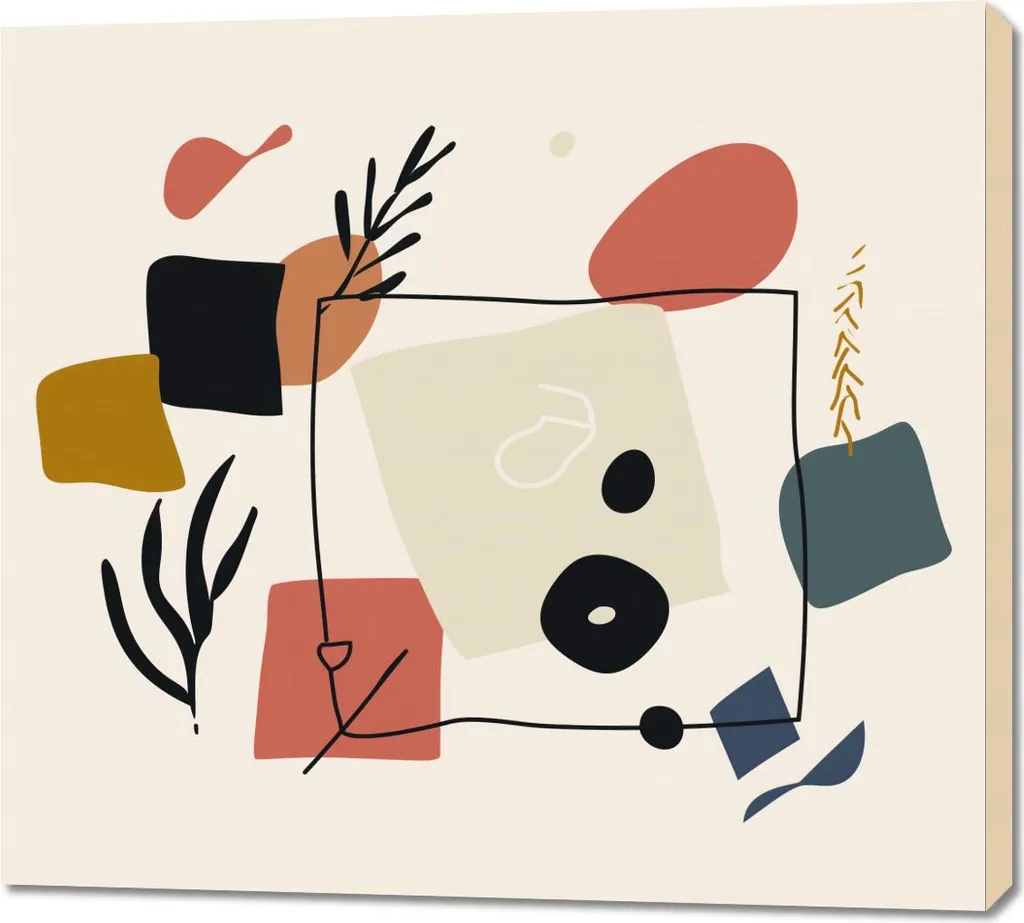 Quadro 100x90 cm Dialogo astratto