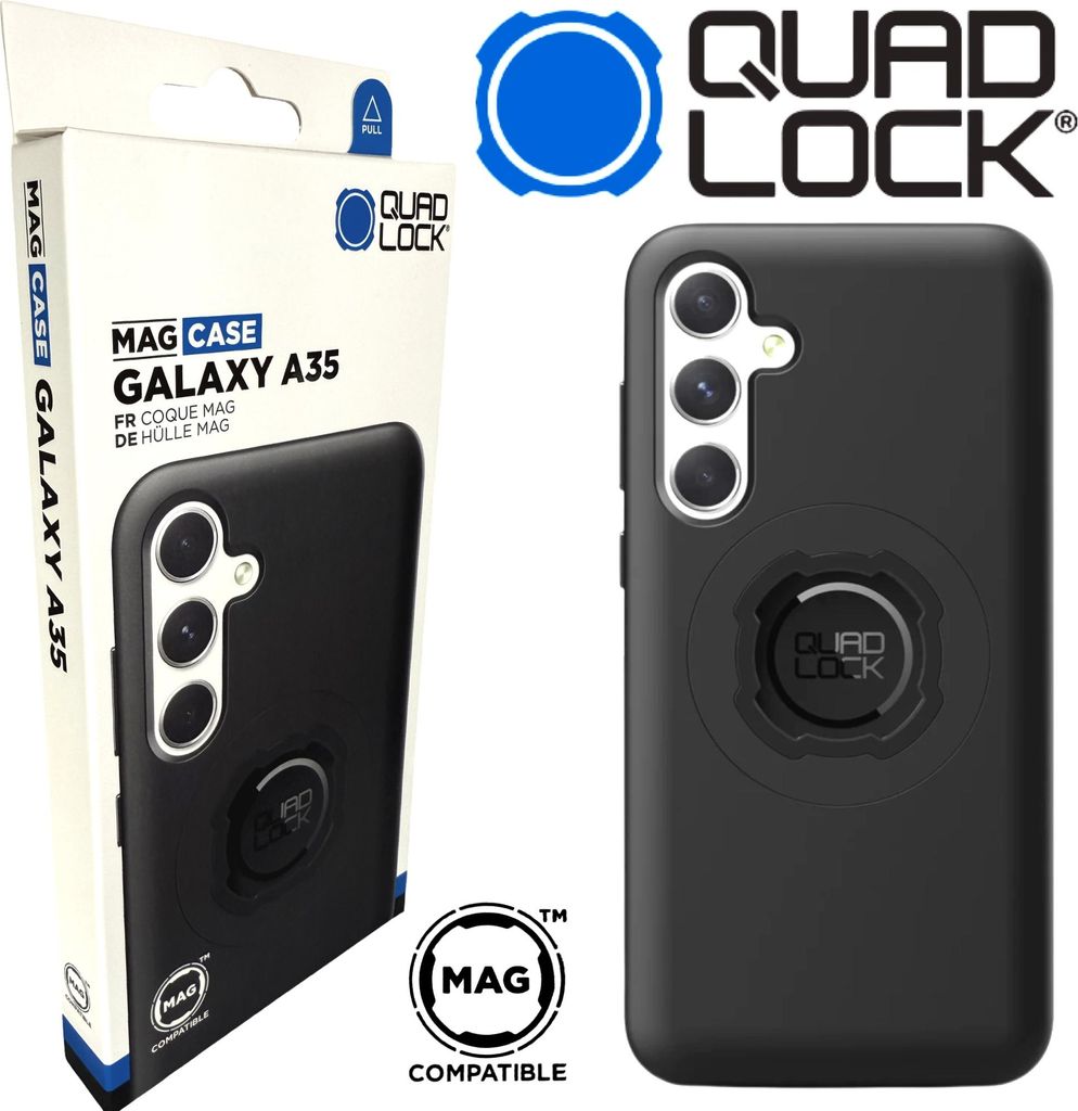 QUAD LOCK MAG Case Handy Schutz Hülle Halter passend für Galaxy A35