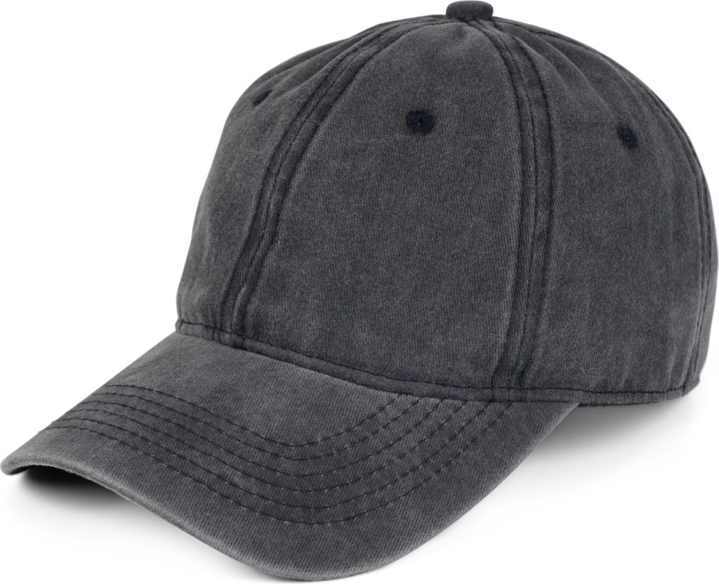 styleBREAKER Uni Baseball Cap Vintage Look verstellbar 6-Panel Cappy in Washed Optik mit gebogenem Schirm Baumwolle Retro Cap Damen und Herren