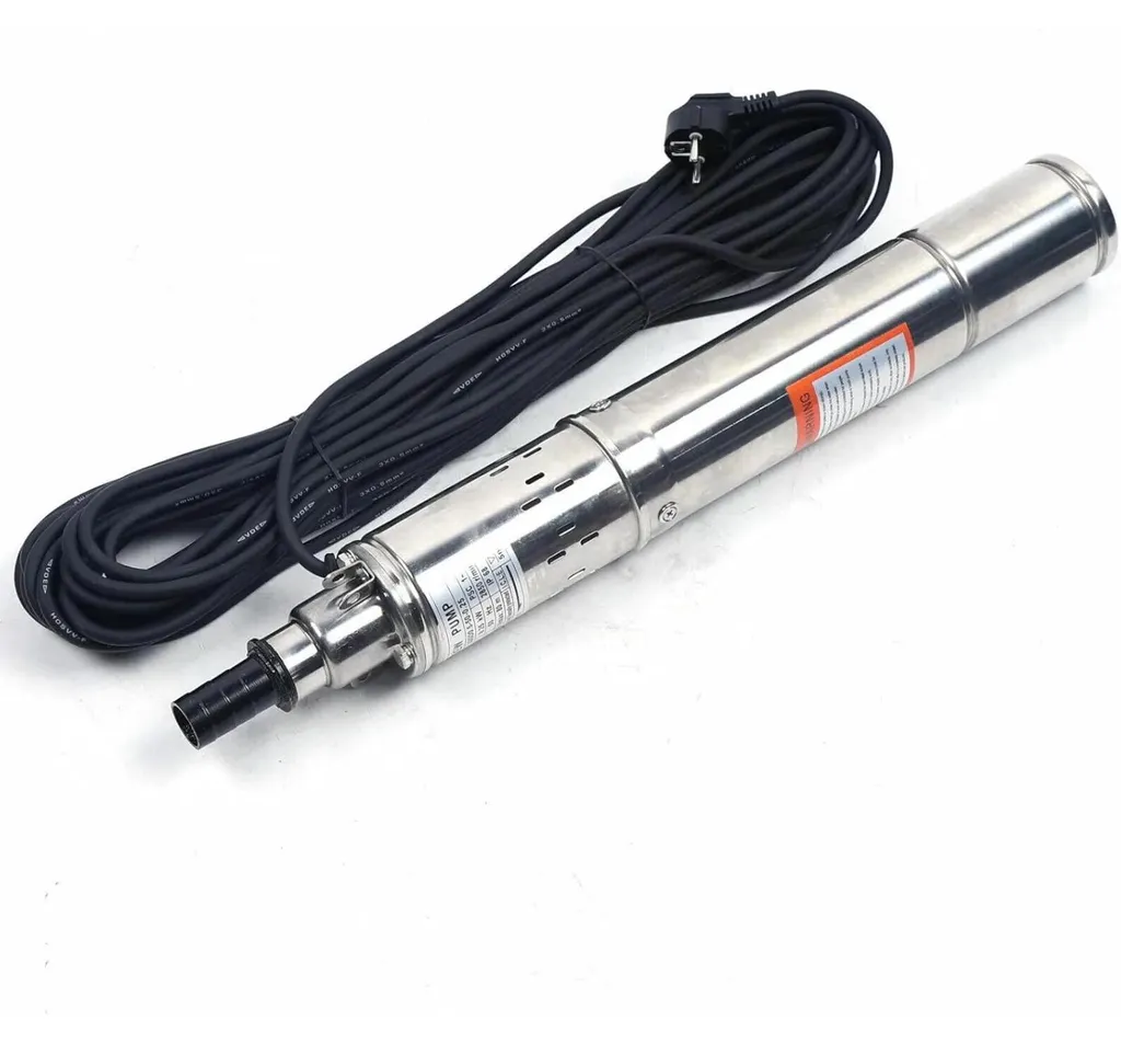Pompe de forage submersible en inox 80m pour arrosage de jardin