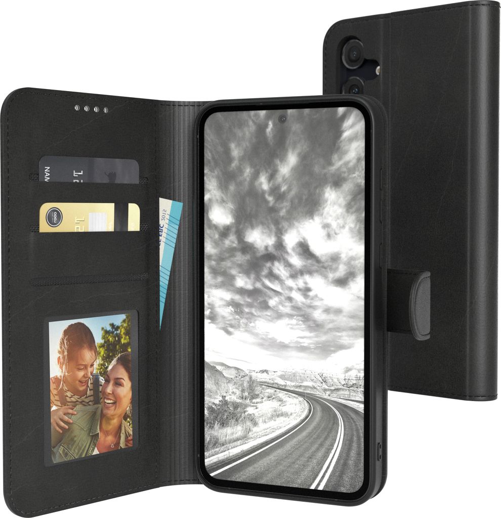 EAZY CASE Business Hülle für Samsung Galaxy A55 klappbar, Premium Kunstleder Handyhülle mit Kartenfach