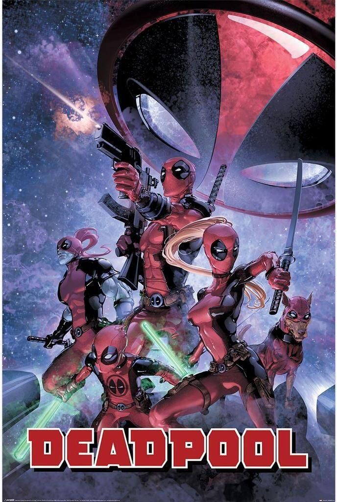 Deadpool - Poster "Family", Maxi PM10626 (91,5 cm x 0,12 cm x 61 cm) (Bunt)
