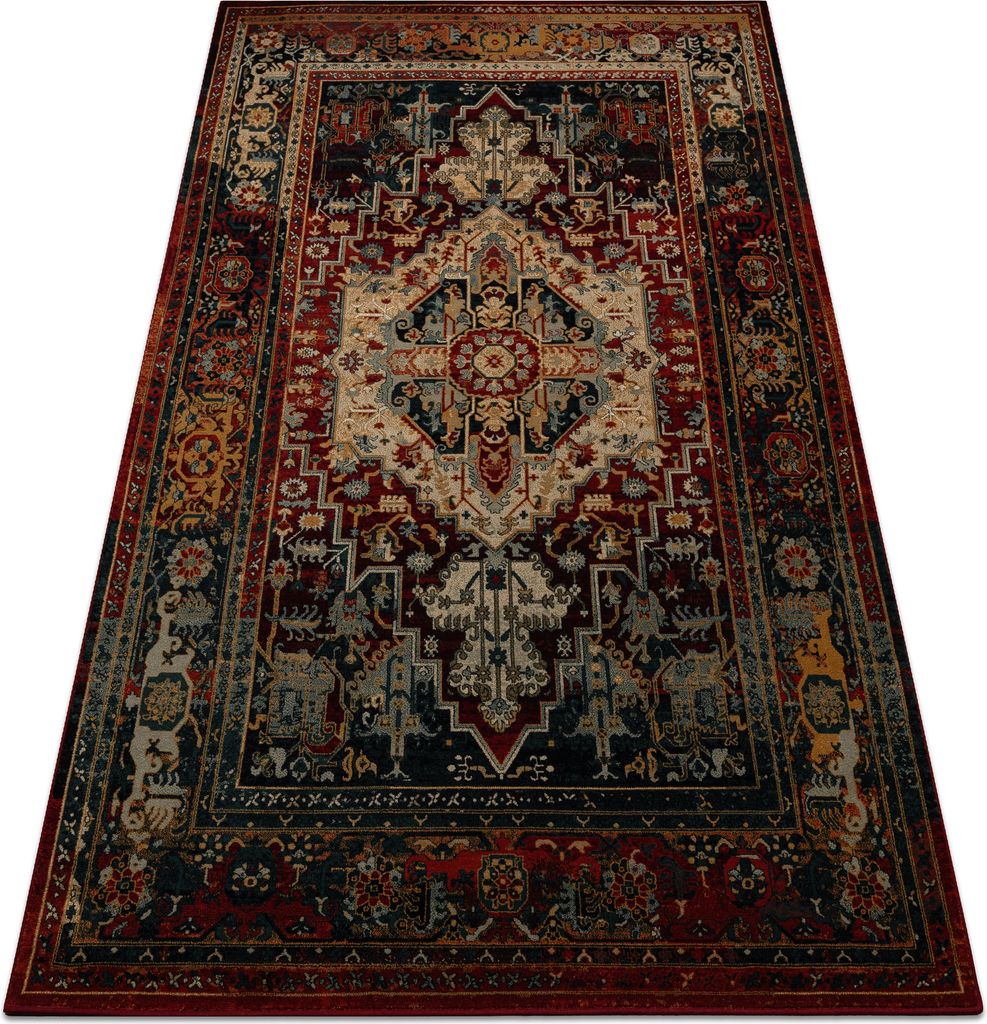 Vlněný koberec POLONIA ALHAMBRA Ornament, rám rubín červený Obrázek produktu 