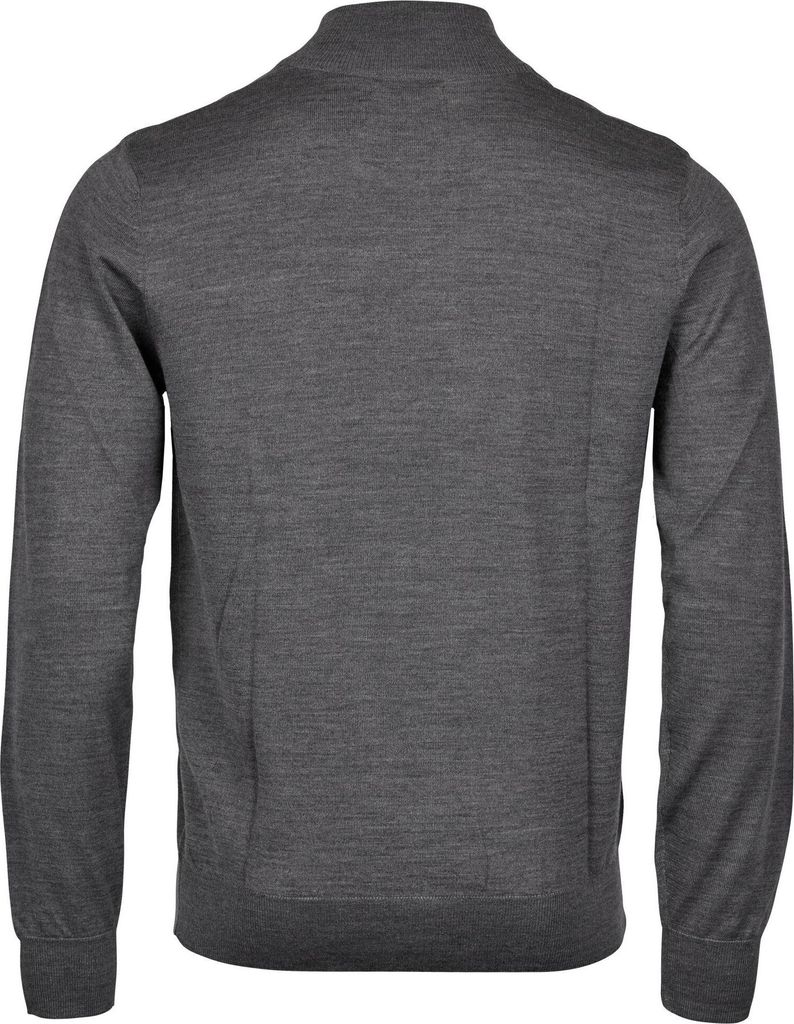 Tee Jays - Pullover für Herren, mit halbem Reißverschluss BC7259 (XL) (Grau meliert)