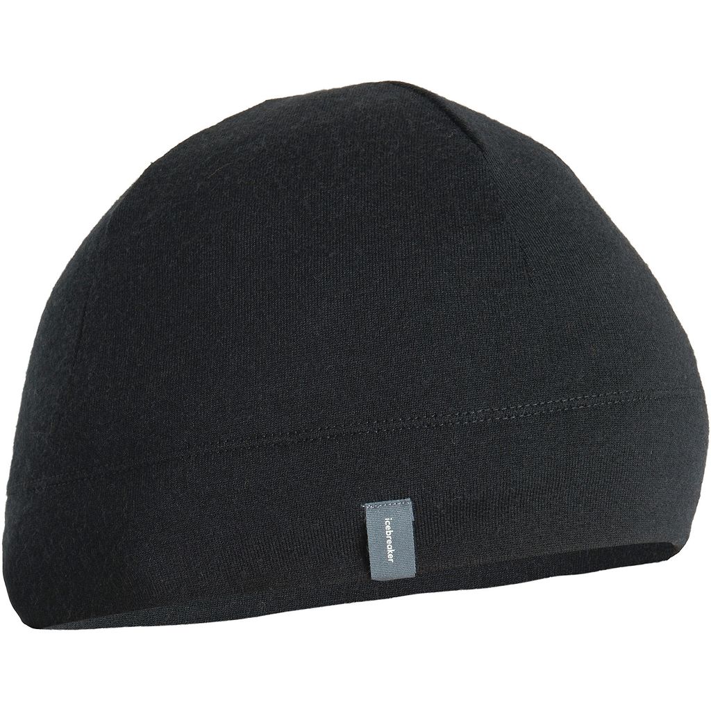 Icebreaker 260 Ridge Merino Mütze Schwarz Herren,Damen Schwarz One Size