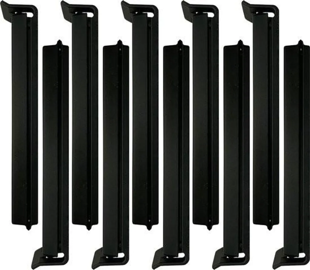 Clips fraîcheur noirs 14 cm lot de 10 pour fermeture de sachets alimentaires