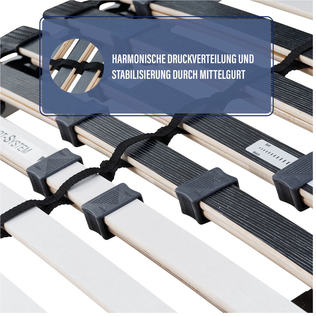 BeCo Luxus E-Move, elektrisch, 90 x 200 cm, 28 Leisten, Produktbild 7