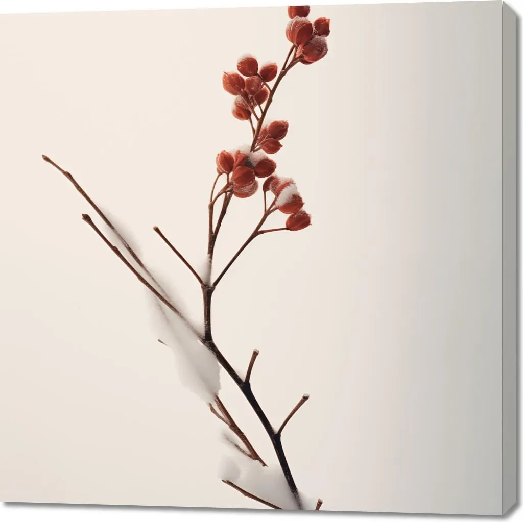 Arredamento Moderno: Quadro 100x100 Inverno Astratto su Tela Canvas