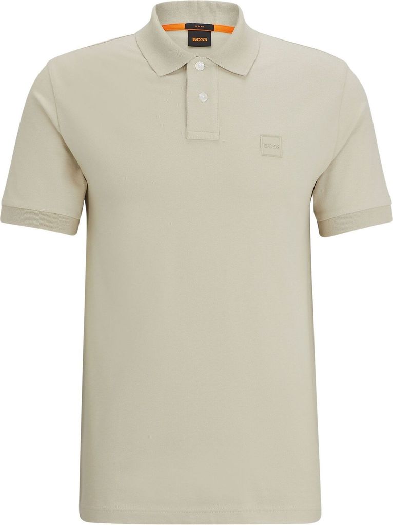 Boss Short Sleeve Polo 882403100001 in LIGHT BEIGE color size large