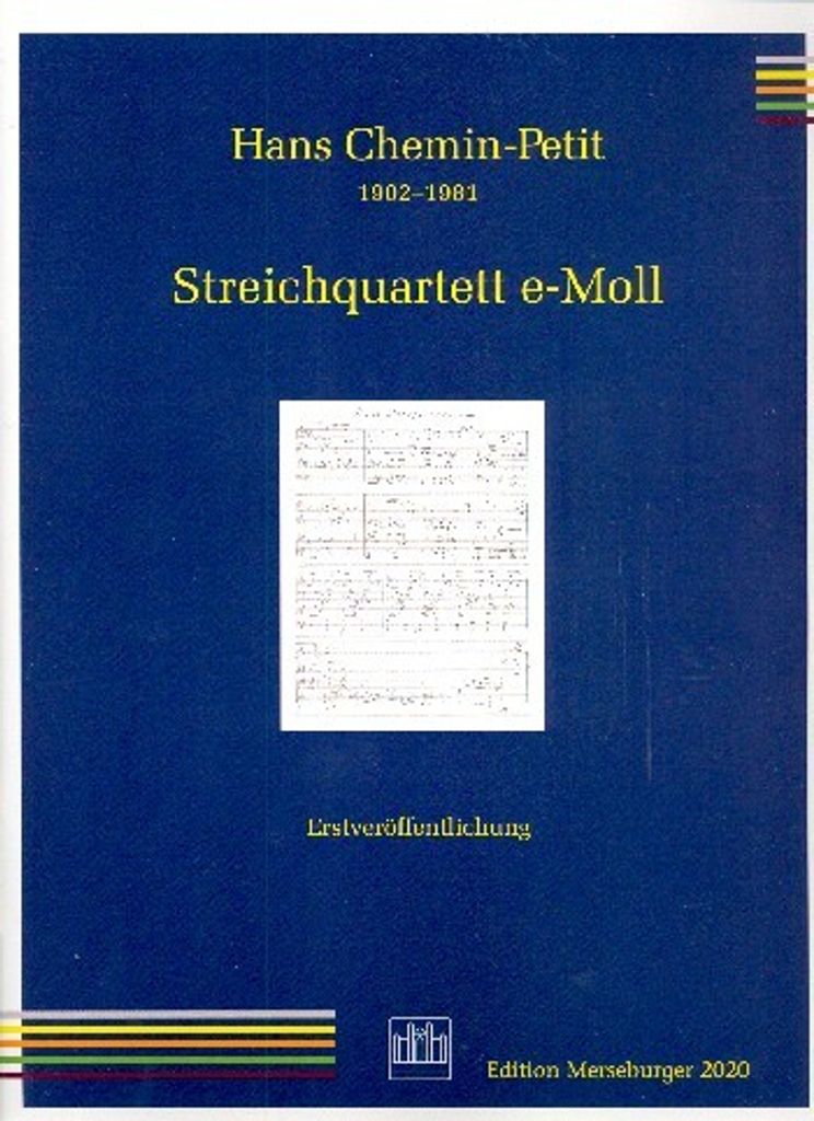 Streichquartett e-Moll Partitur und Stimmen