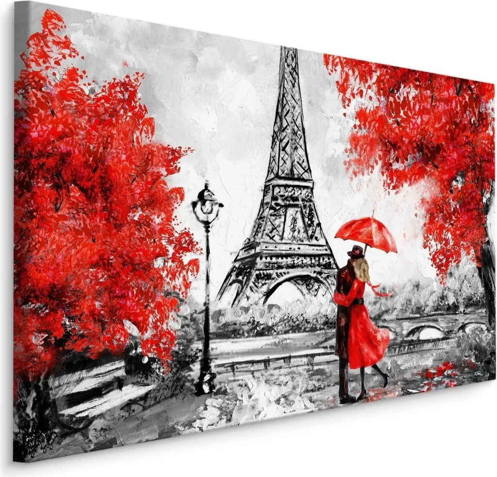 Muralo Tela Eiffel Tower 100x70 - Decorazione Parete Moderna Parigi