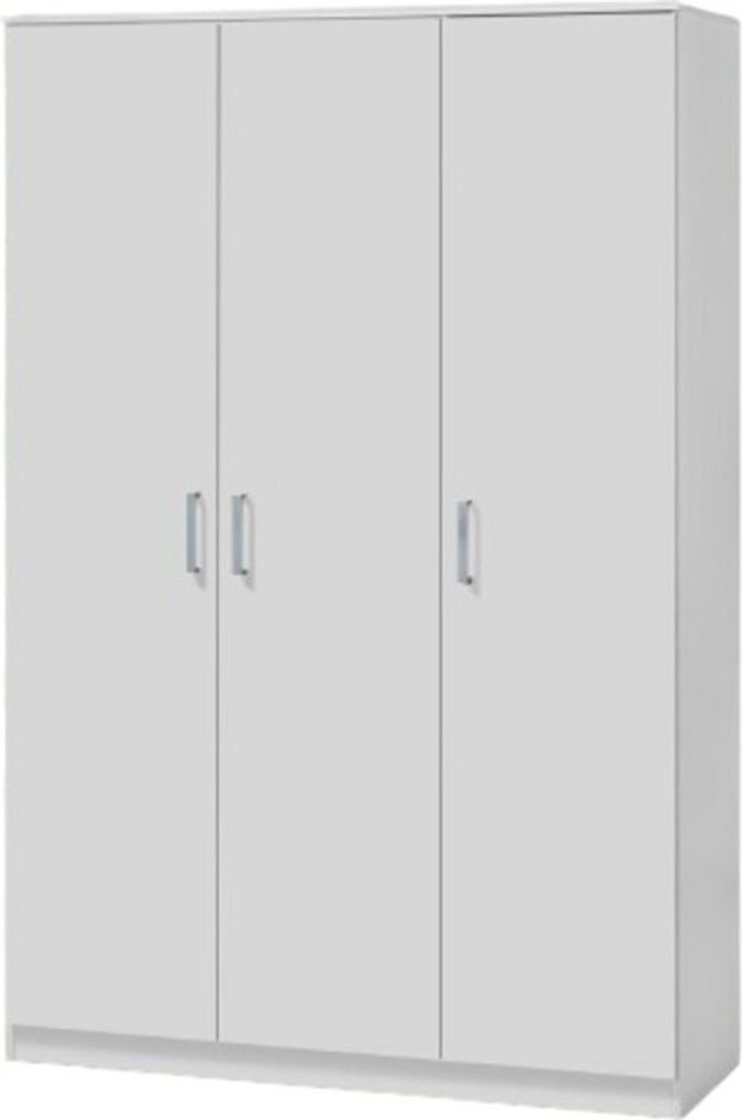 Meublorama PR-BURDUR-TR-WR3D-52D WH*3C/89KG, 4 Regale, 3 Tür(en), Weiß, MDF-Platten, 520 mm, 1200 mm