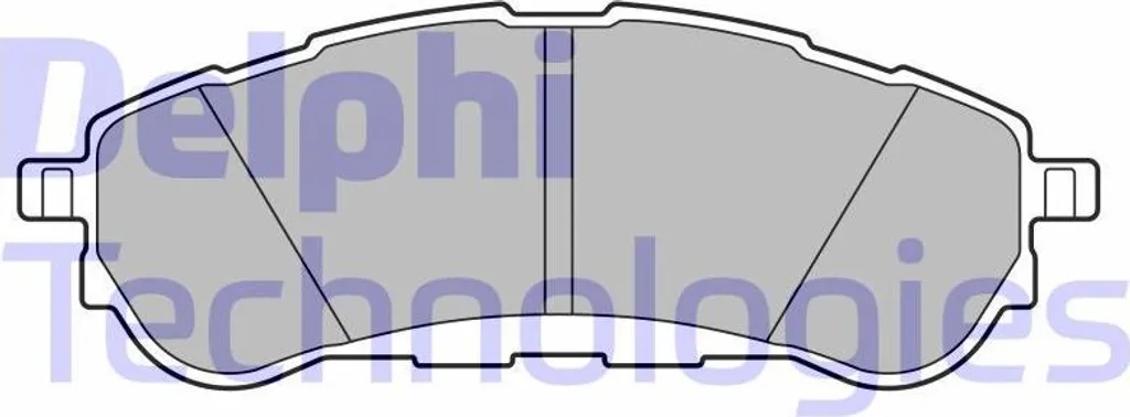 Plaquettes de frein DELPHI LP3707 sans bruit pour Ford Ranger 2230083