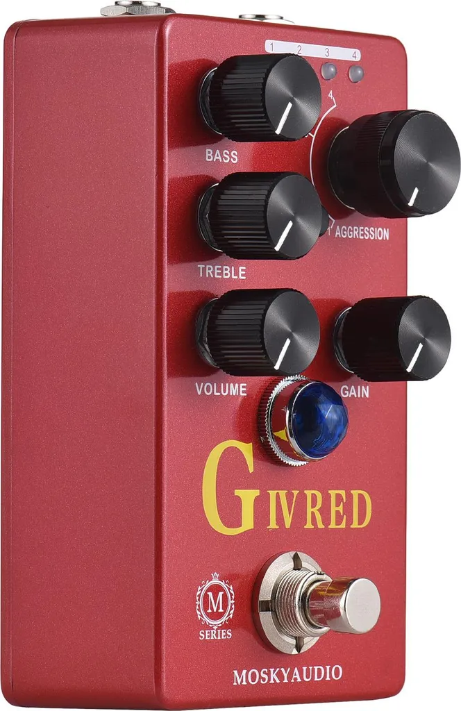 Pédale de Distorsion pour Guitariste Professionnel avec Mode Preamp