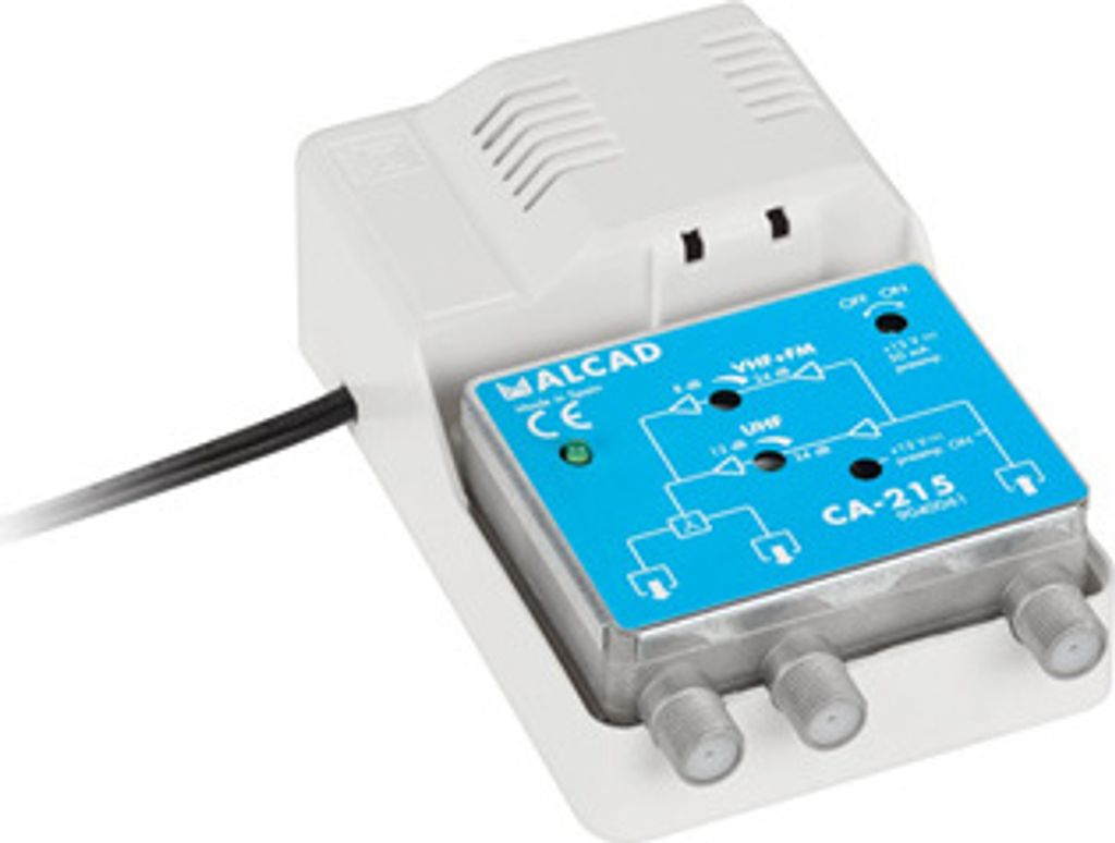 ALCAD CA-215 zesilovač, 1 vstup, 2 výstupy, širokopásmový Obrázek produktu 