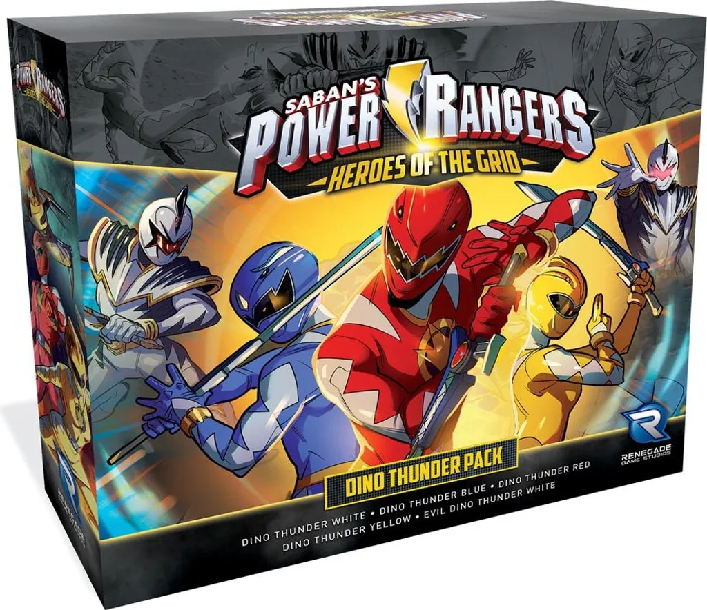 Jouez les Rangers Dino Tonnerre dans Power Rangers Heroes of the Grid Pack