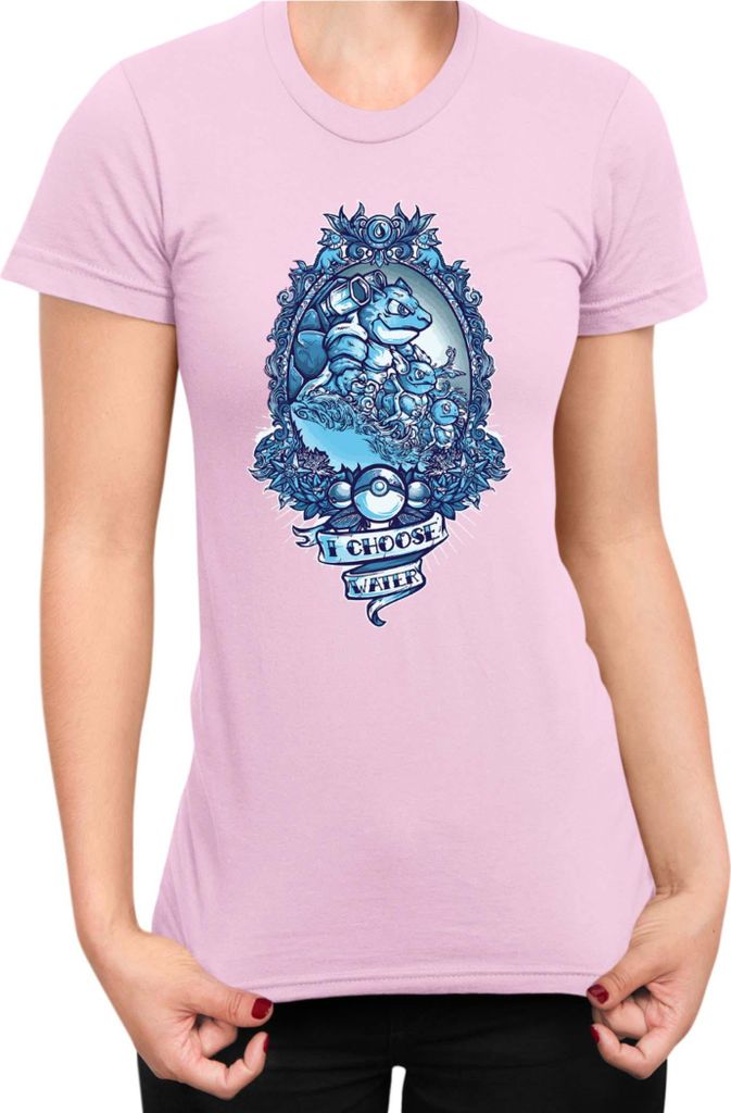 Damen T-Shirt Japan Manga Anime Comics Pokemon 029, Lady S / Hellrosa