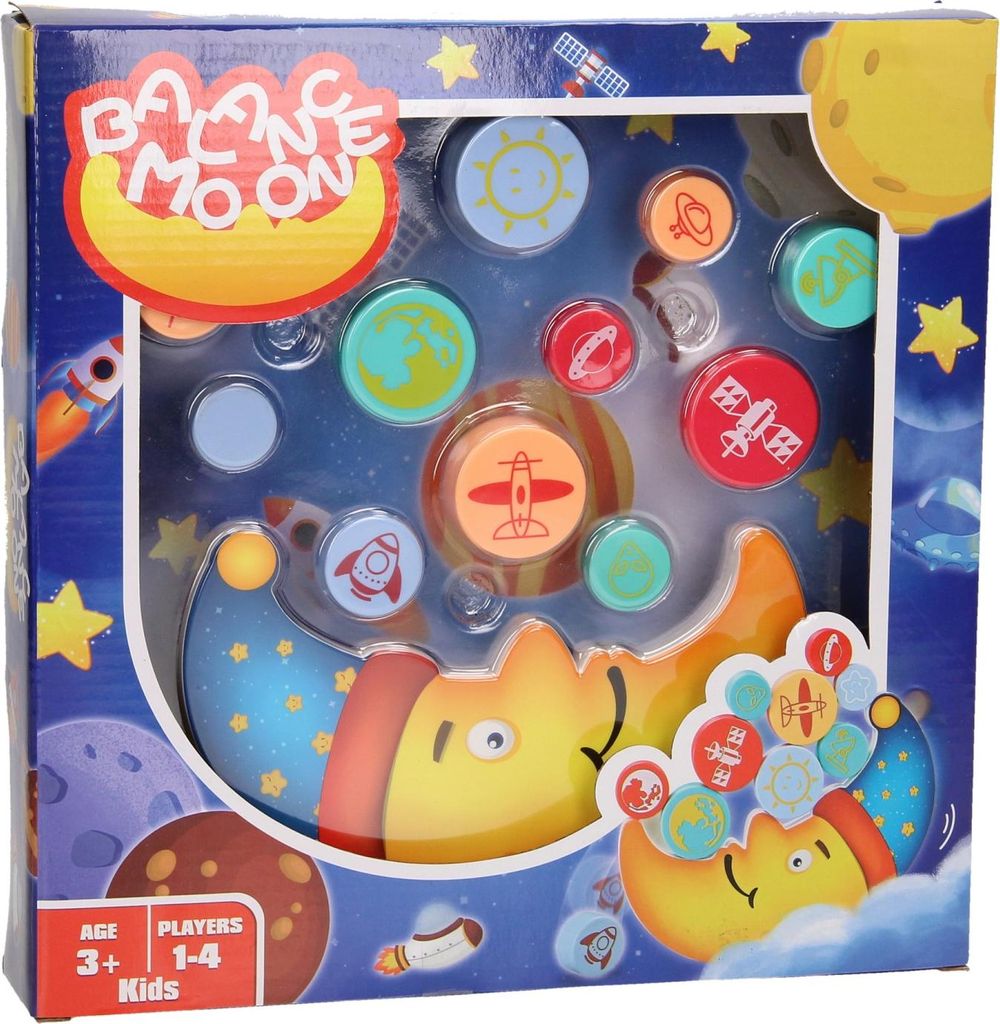 Stapel-Balance-Spiel „Mond“