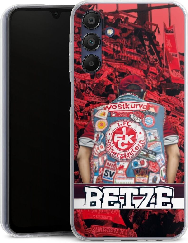 DeinDesign Handyhülle für Samsung Galaxy A15 5G Silikon Hülle Case Smartphone Schutzhülle 1. FC Kaiserslautern 1. FCK Offizielles Lizenzprodukt