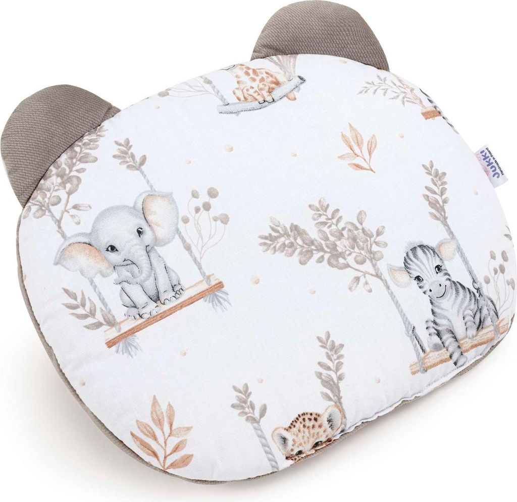 Happy Jungle & Latte Velvet Kissen Teddybär-Kopf 26x36cm Produktbild 