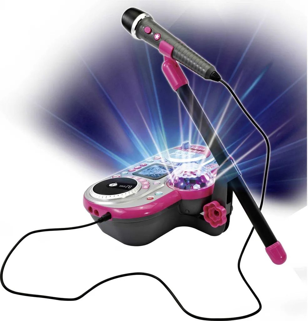 VTech Super Star DJ Studio Mixage - Console lumineuse avec effets et micro
