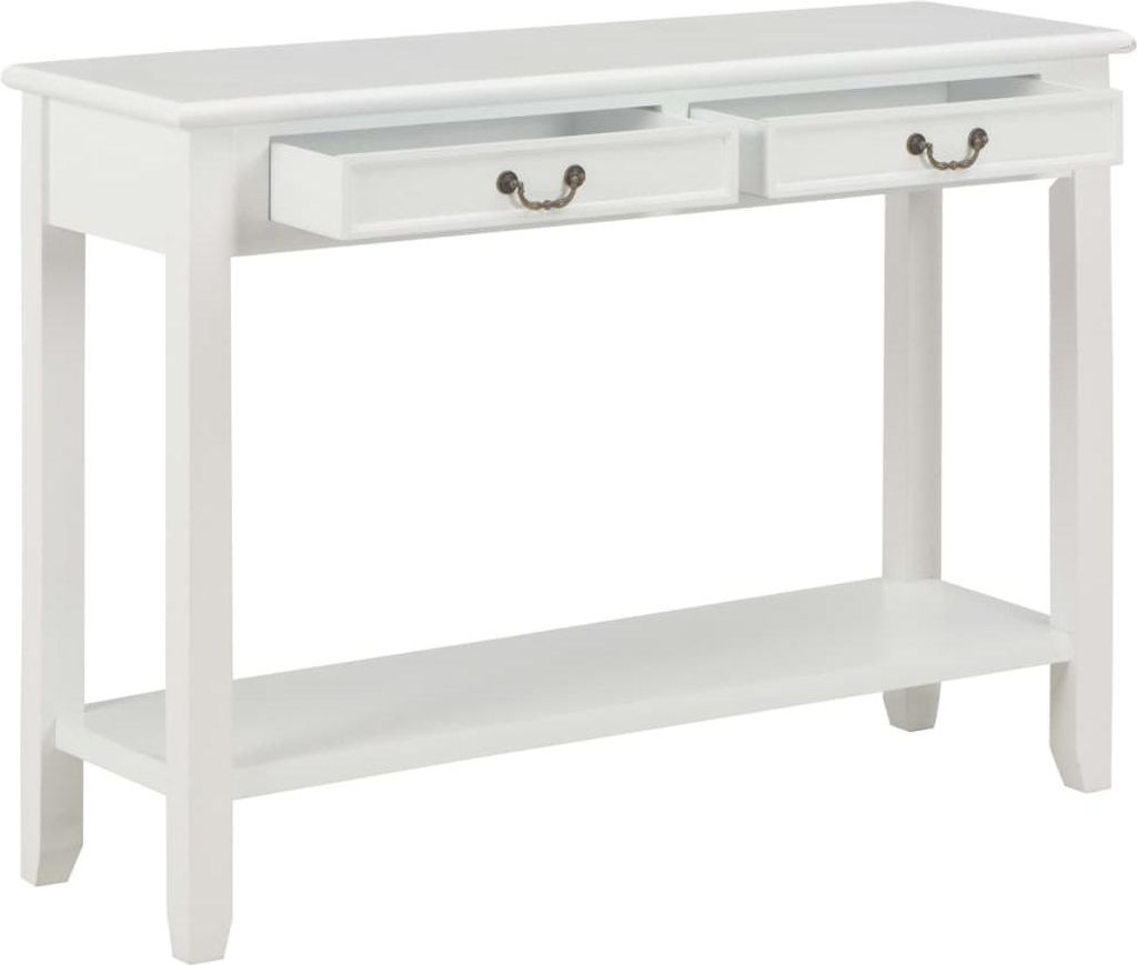 vidaXL Konsolentisch Weiß 110 x 35 x 80 cm Holz Produktbild 
