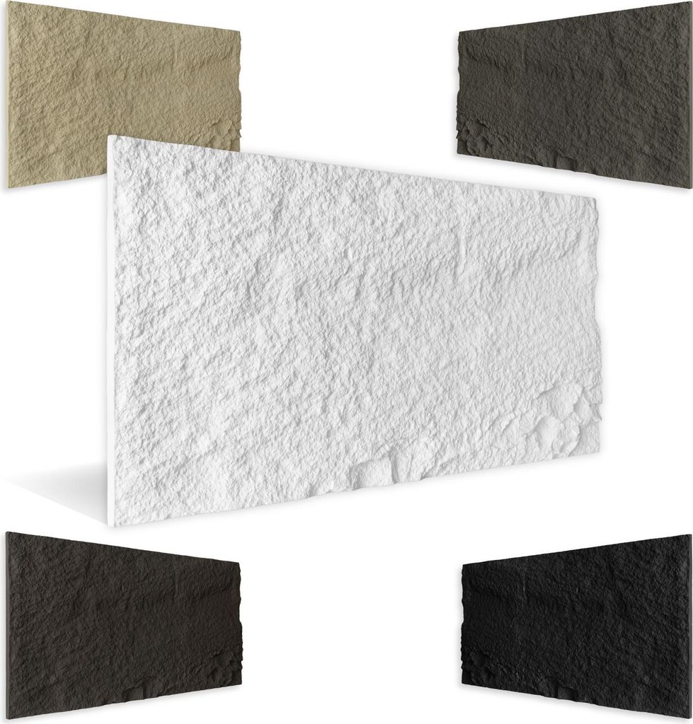 HEXIM Steinoptik Felsen Platten 1 Stück 120x60cm PolyurethanWandverkleidung 0,73 m² 3D Paneele Bruchstein Stone Nachbildung Wandpaneele Wanddeko ...