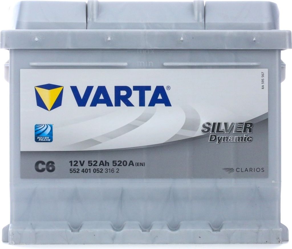 VARTA SILVER Dynamic C6 Starterbatterie 12V 52Ah 520A/EN Produktbild 