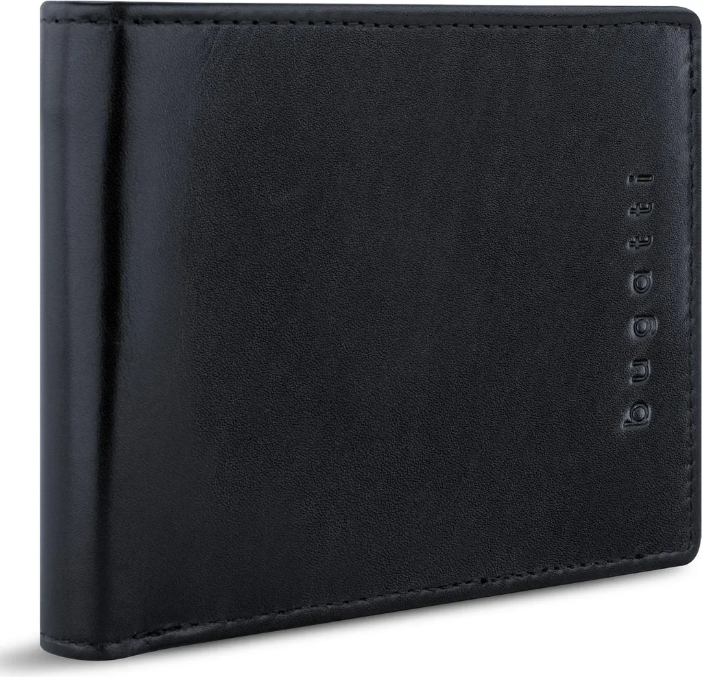 Protégez vos Cartes avec le Portefeuille bugatti Romano RFID Noir Cuir
