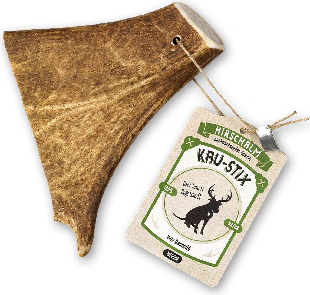 Hirschalm Kau-Stix Damhirsch M, Kauknochen für Hunde