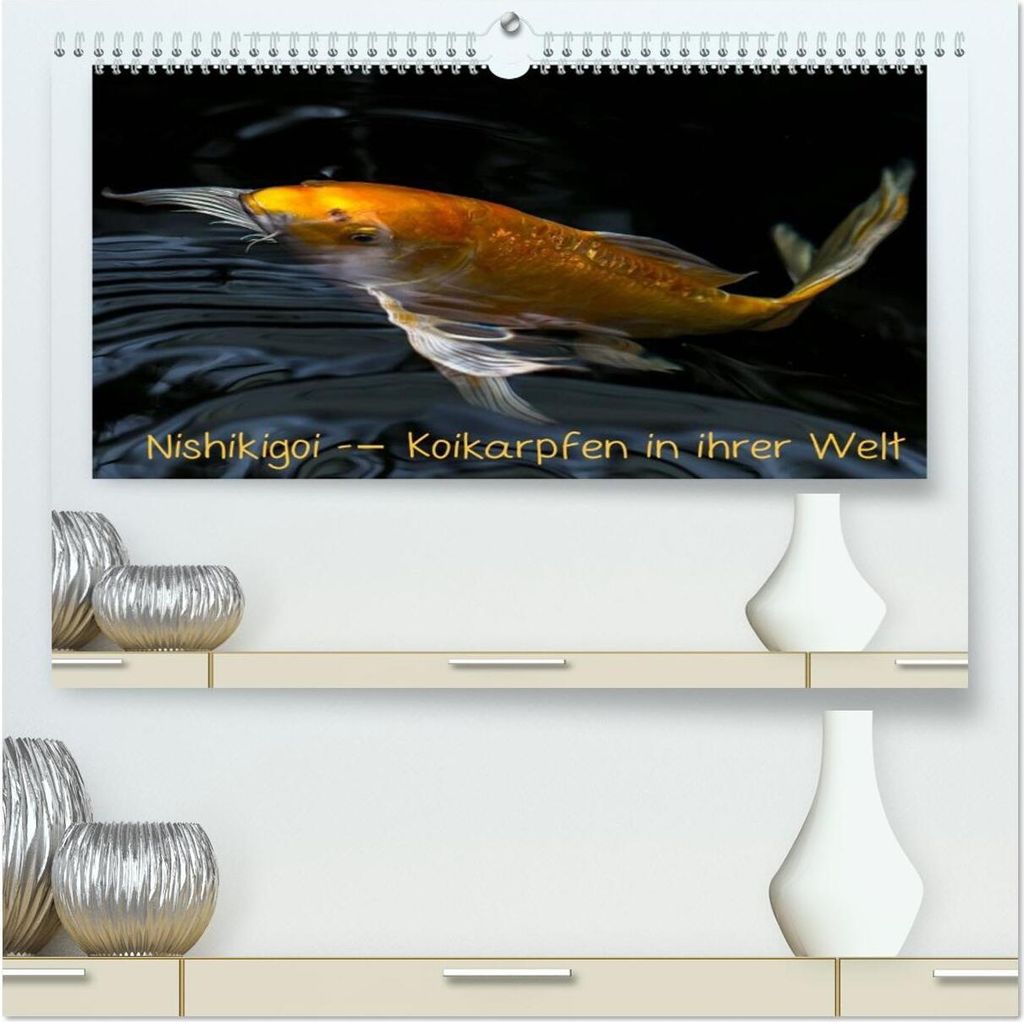 Nishikigoi – Koikarpfen in ihrer Welt (hochwertiger Premium Wandkalender 2026 DIN A2 quer), Kunstdruck in Hochglanz