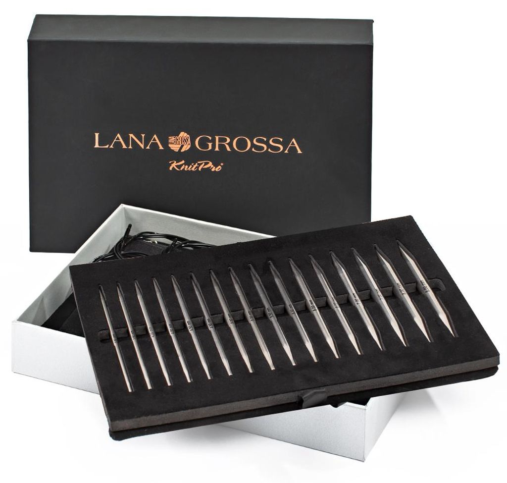Lana Grossa VARIO Rundstricknadel-Set EDELSTAHL mit Produktbild 