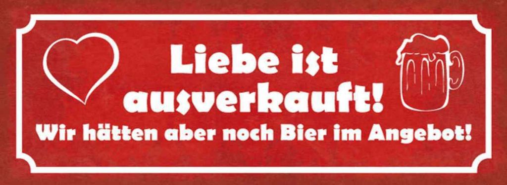 vianmo Holzschild 10x27 cm Liebe t Bier Angebot Dekoration