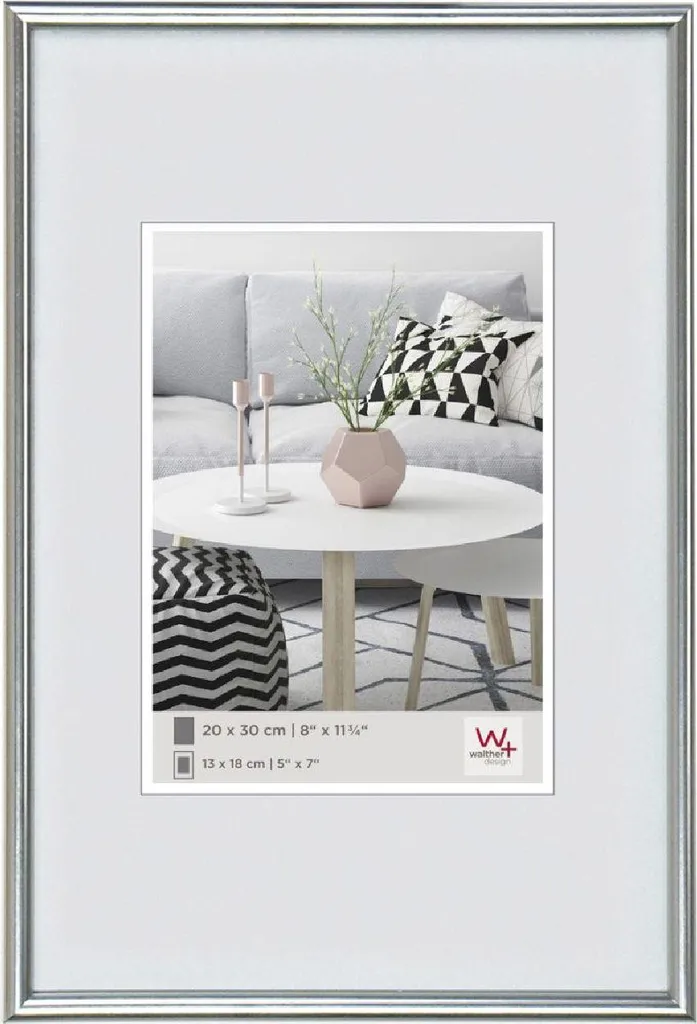 Walther Cornice di plastica Galeria 40x60 argento - 1