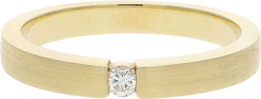JuwelmaLux Damenring in 585/000 Gelbgold mit Brillant JL30-07-0690 50
